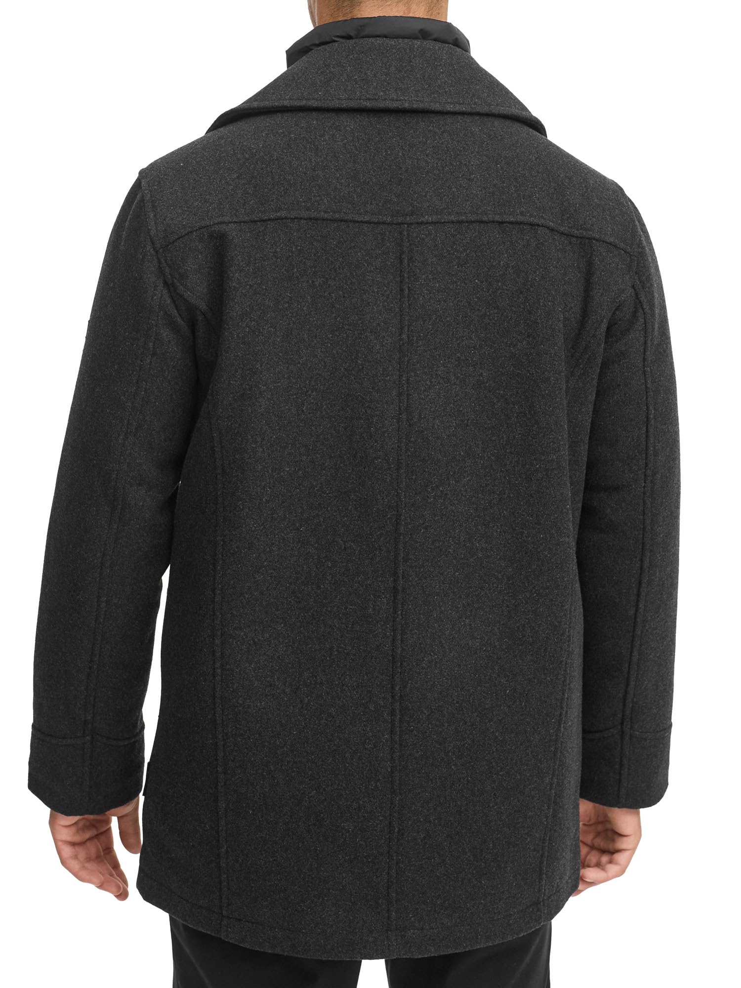 Indicode Herren INLunil Kurzmantel mit Stehkragen | Herrenmantel Mantel aus Wollmix für Männer