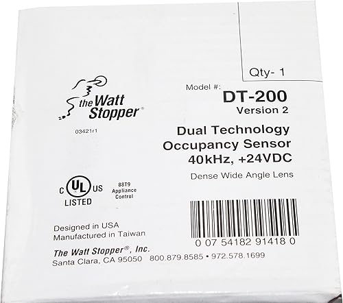 Miniatura 2 de WattStopper Sensor de ocupación de doble pared DT-200, 360 grados, 24 V, blanco