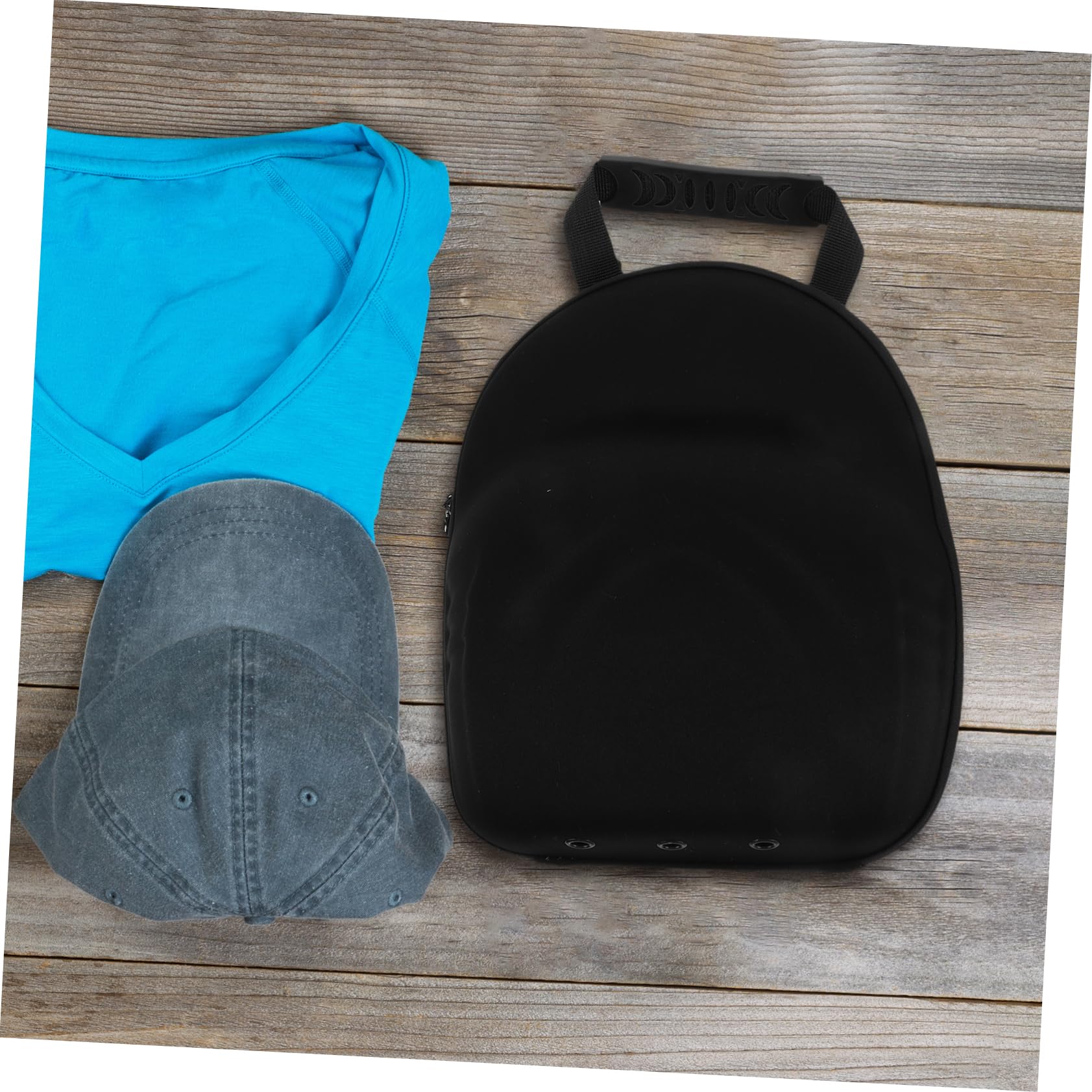 Estuche de Viaje para Gorra de Béisbol Eva Negro Antideformación | Bolsa Organizadora Portátil, Protección Uv, Almacenamiento Ligero para Hombres y Mujeres