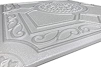 Vista 2 de Azulejo de techo decorativo de espuma de poliestireno blanco Lima (paquete de 8 azulejos) - Otros vendedores llaman a esto Kensington Gardense y R30