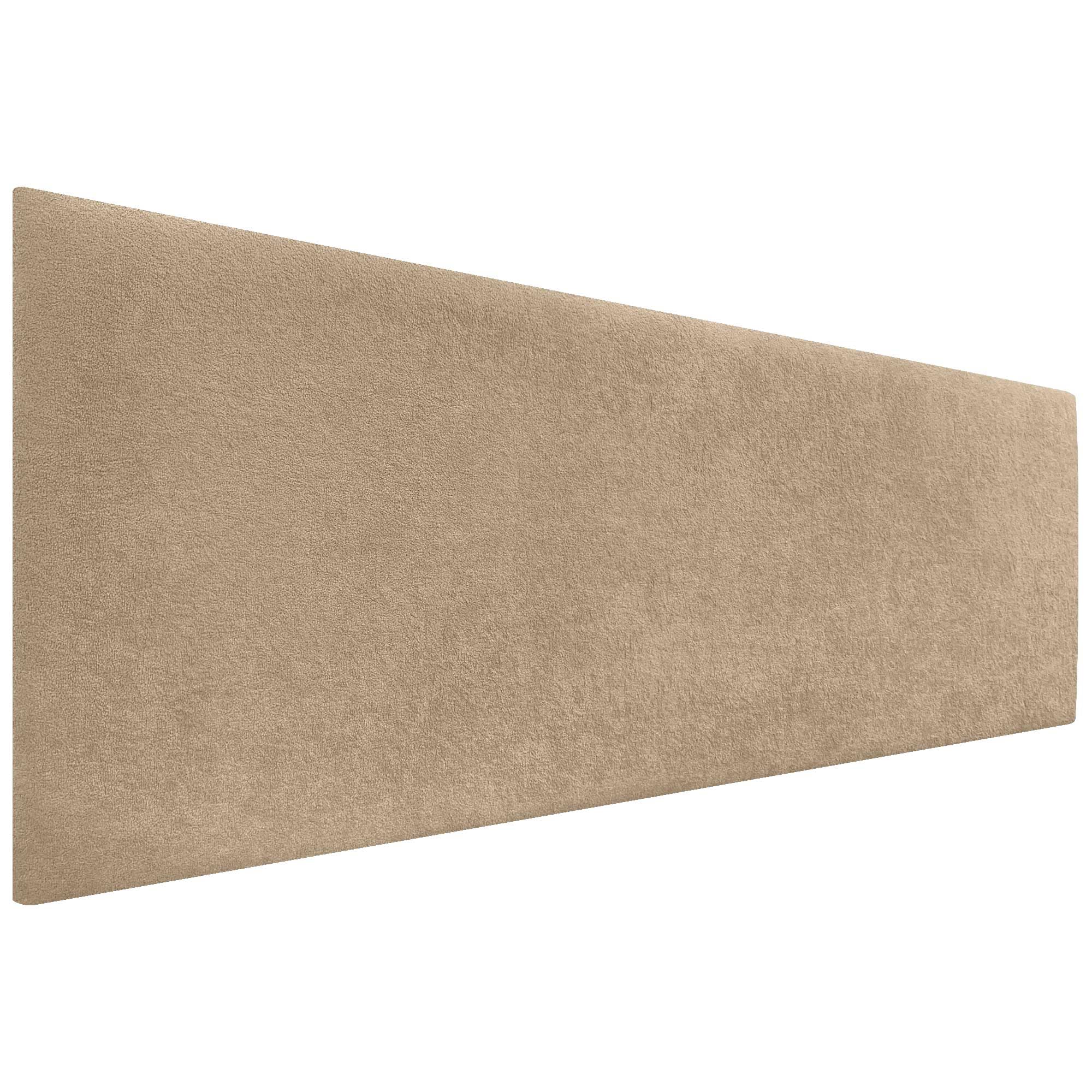 DHOME Tête de Lit Finition Serviette Soft Revêtement Uni Tissu Doux pour Mur Acoustique Têtes de Lit Absorbantes Tête de Lit Chambre à Coucher (160cm, 8cm - 70 H., Terre)