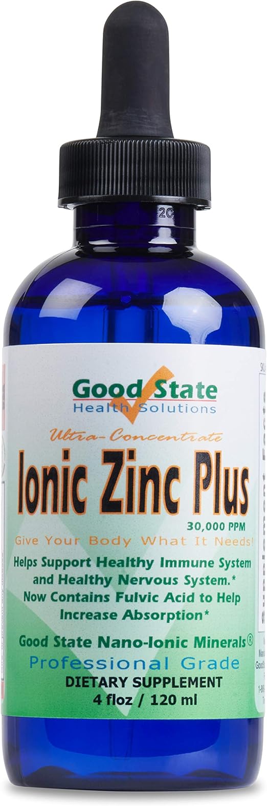 Good State Liquid Ionic Zinc Ultra Ultra Concentrate (10 drops equal