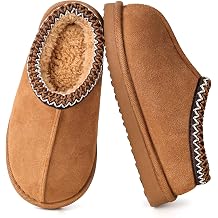 Kids Slippers Girls Boys Fuzzy Memory Foam House Slippers Warm Slip-on Plush Lined Home Shoes Soft Bedroom Indoor Outdoor Clog Slippers