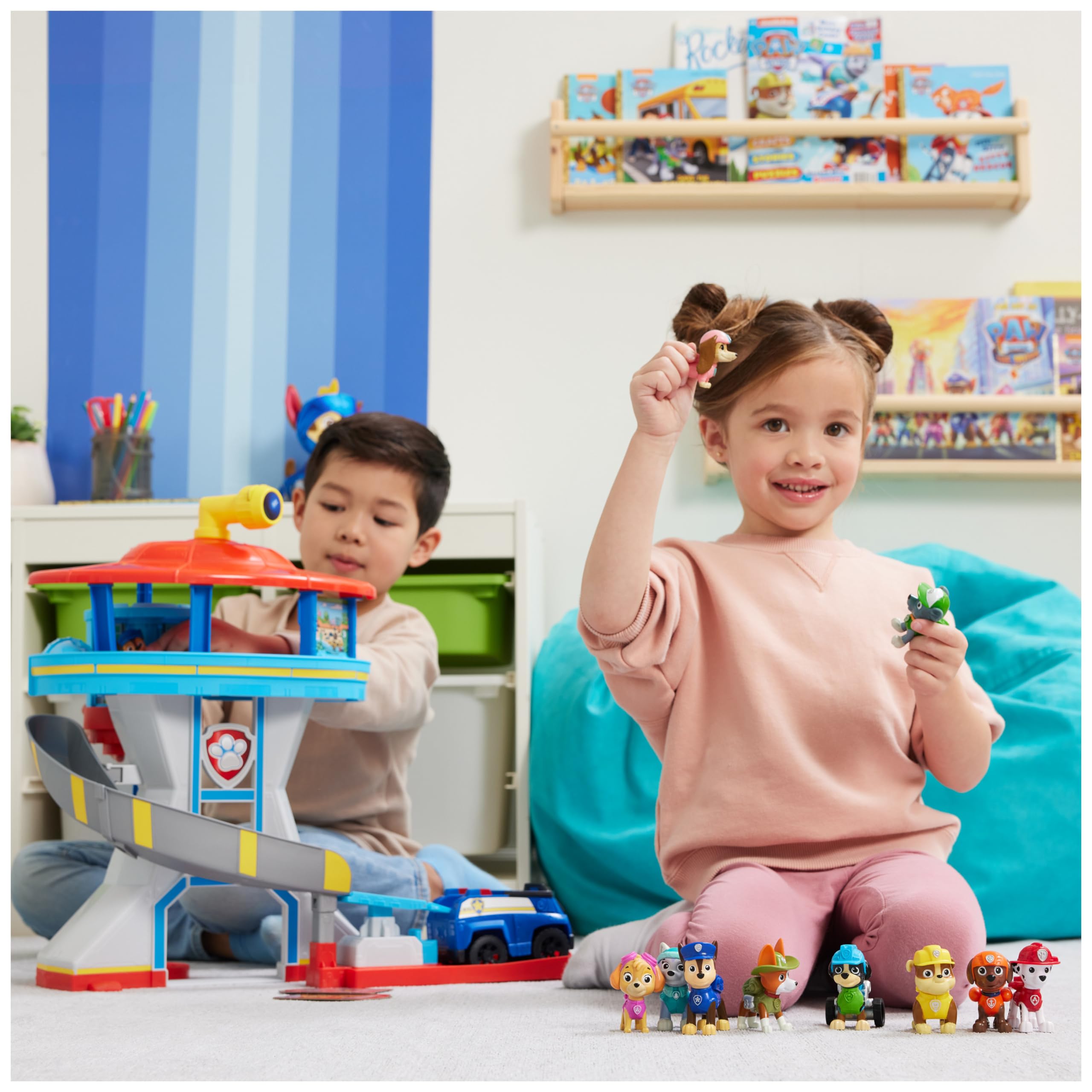 Paw Patrol - Pat Patrouille - Figurines 10e Anniversaire - 10 Figurines Articulées Chase, Marcus, Ruben, Stella, Zuma Et Bien d'autres - Pat Patrouille Jouet - Cadeau Enfant - Jouet Enfant 3 Ans et +