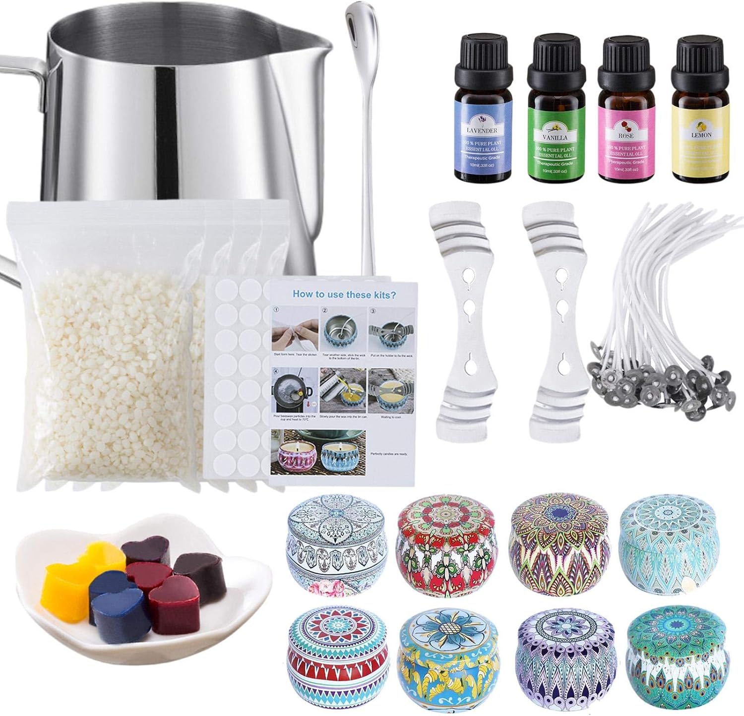 Lingge Candle Making Kit Supplies Scented Essential Oil