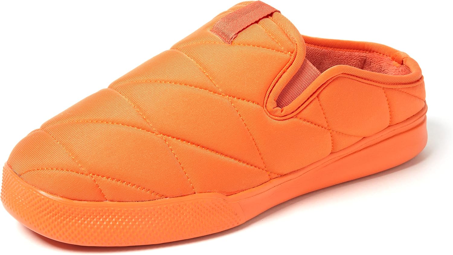 Dearfoams Men's Andy Water Resistant Lightweight Clog Slipper, Mandarin, 13-14
