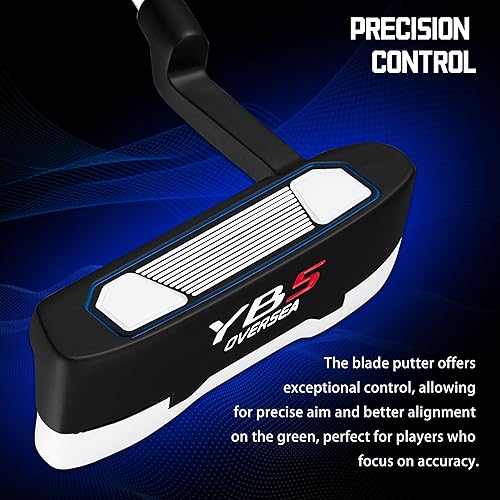 Miniatura 6 de PGM Putter de golf para hombres y mujeres, diseño de hoja con sistema de alineación fácil y eje escalonado, rodillo constante y estabilidad para