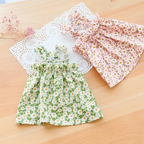 Miniatura 6 de Falda floral para perro, lindo vestido sin mangas para mascota, color vibrante, disfraz de princesa para perro pequeño, disfraz de cosplay de