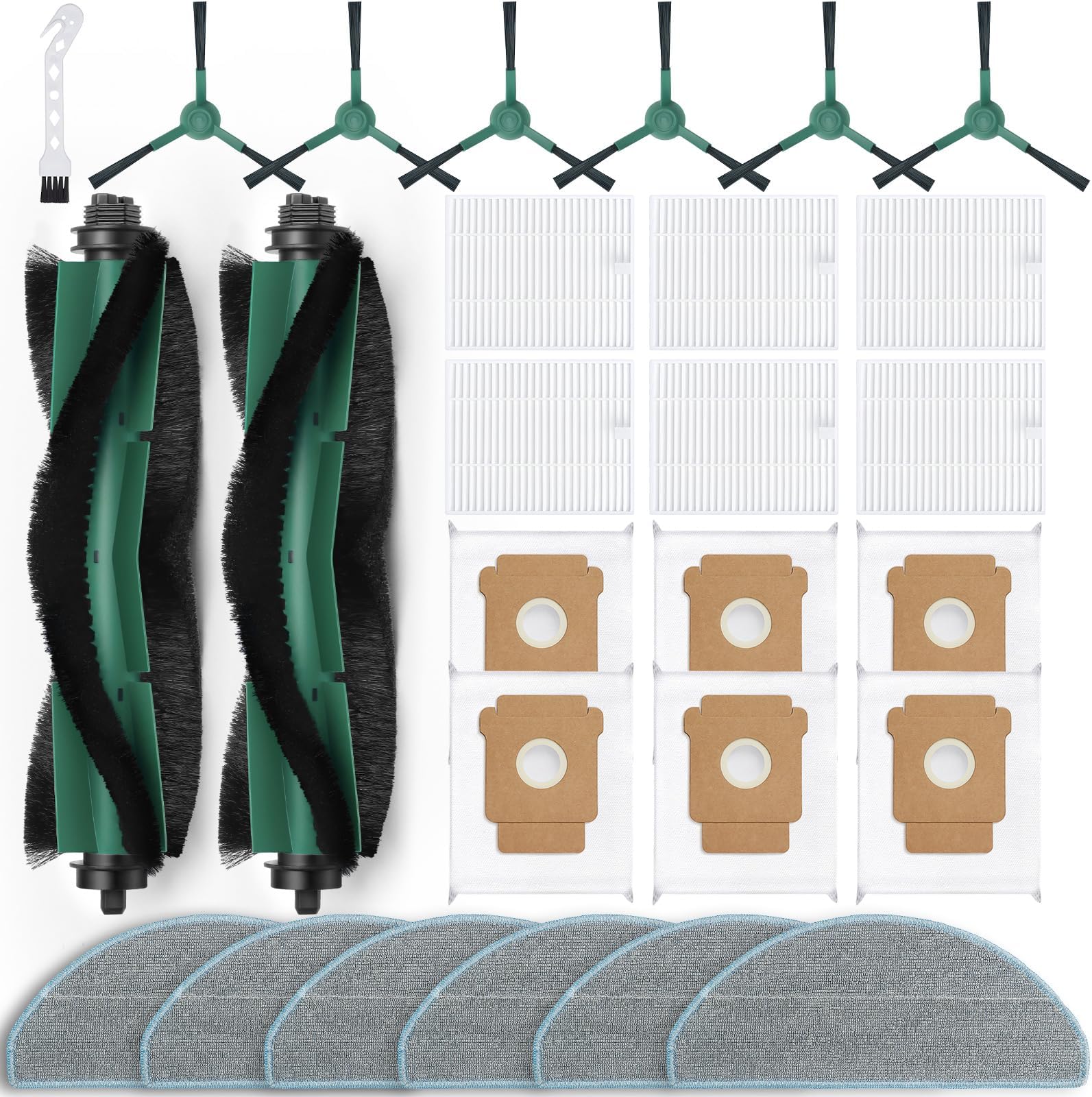 Bluearks 27 Pack Accessories Kit,Compatible with Roomba 104 / Q052 / 105 Vac ...