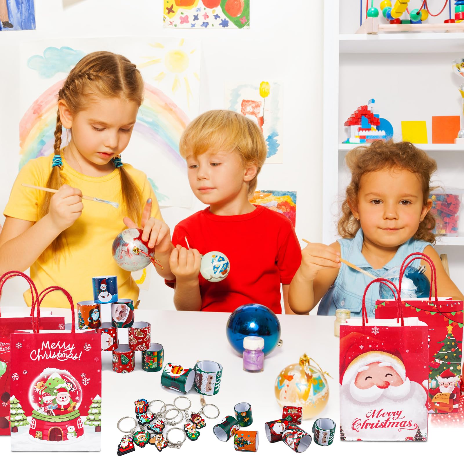 Lot De 136 Petits Cadeaux De Fête De Noël Pour Enfants, Cadeaux De