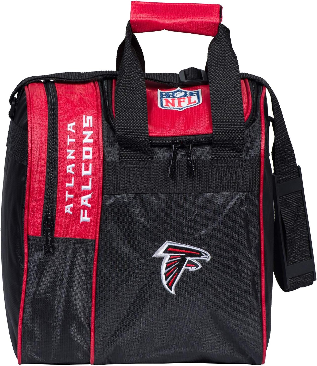 KR Strikeforce Officially Licensed NFL Single Bowling Ball Tote Bag with Shoe Compartment