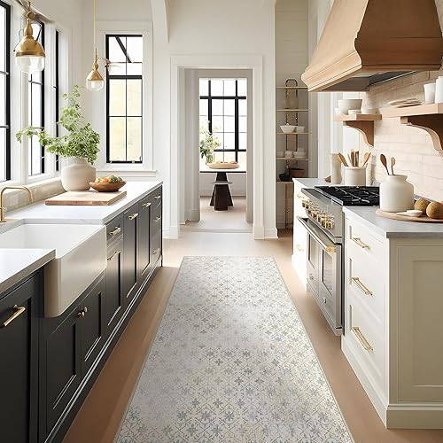 Miniatura 385 de Phantoscope Vintage Collection - Alfombra de área de 8 x 10 pies, alfombra grande para sala de estar, lavable, bohemio, antideslizante