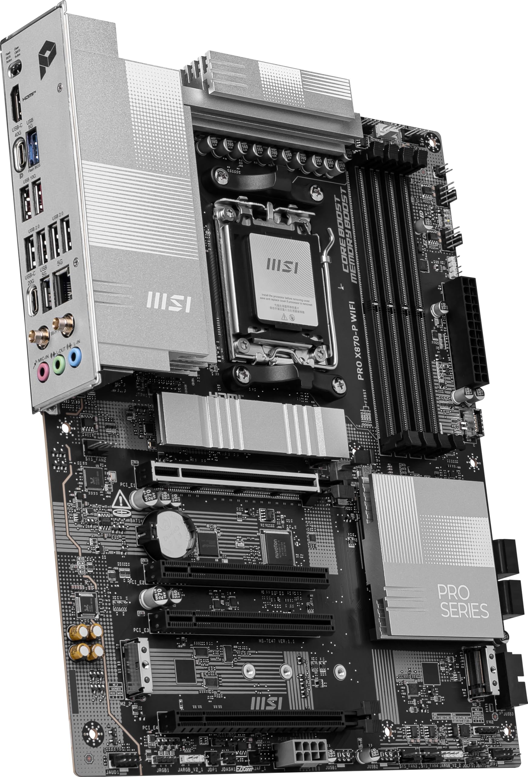 MSI PRO X870-P WiFi X870 Chipset ATX Motherboard MB6591 : Amazon