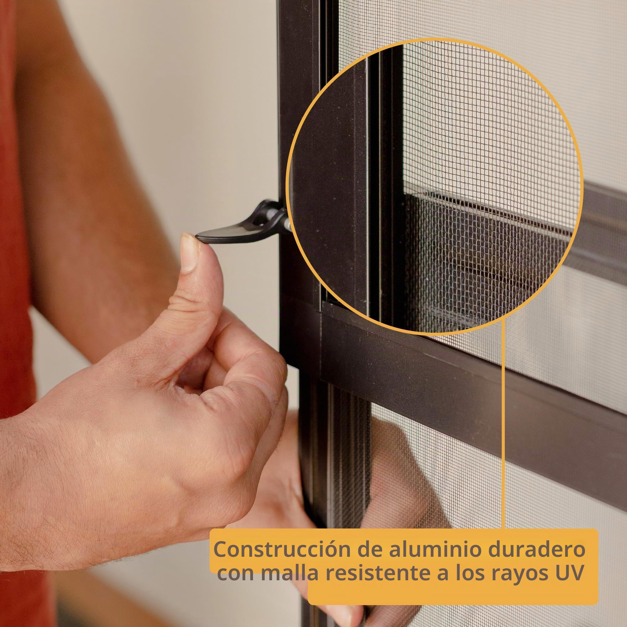 Hakuna Pets Puerta de Patio para Mascotas para Puertas correderas, fácil de Instalar, Inserto de Puerta de Perro con Cierre magnético Seguro, Malla Duradera Resistente a los Rayos UV, Simplemente