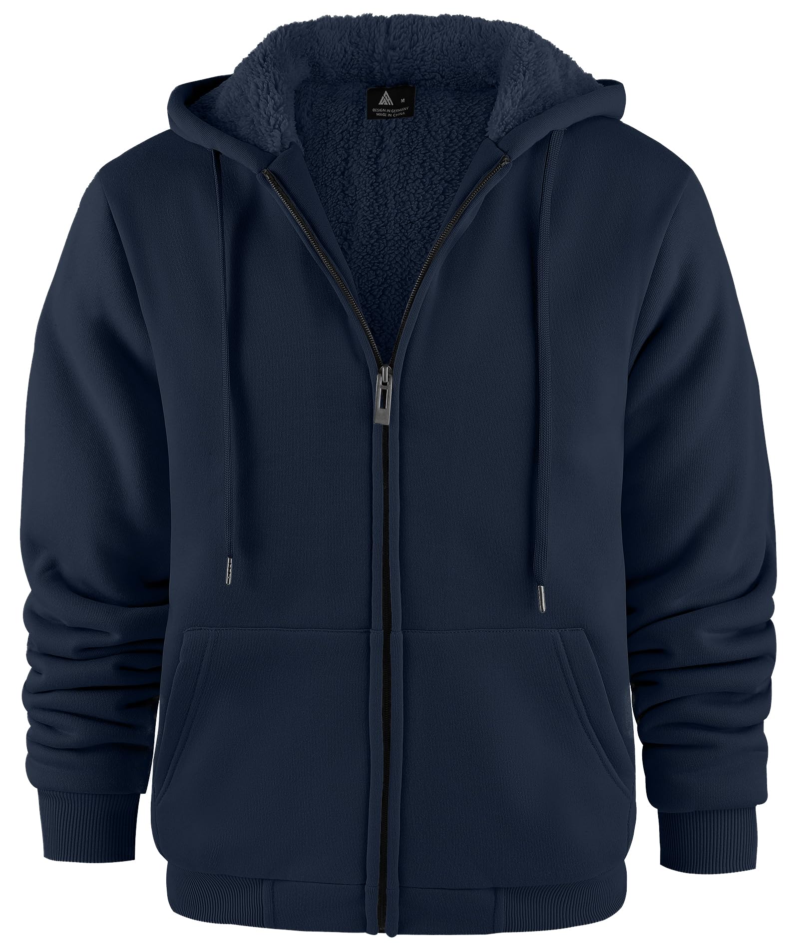 JACKETOWN Sudadera con Capucha para Hombres Engrosada Sudadera con Capucha para Hombres Chaqueta de Invierno de Lana térmica Sudadera con Capucha