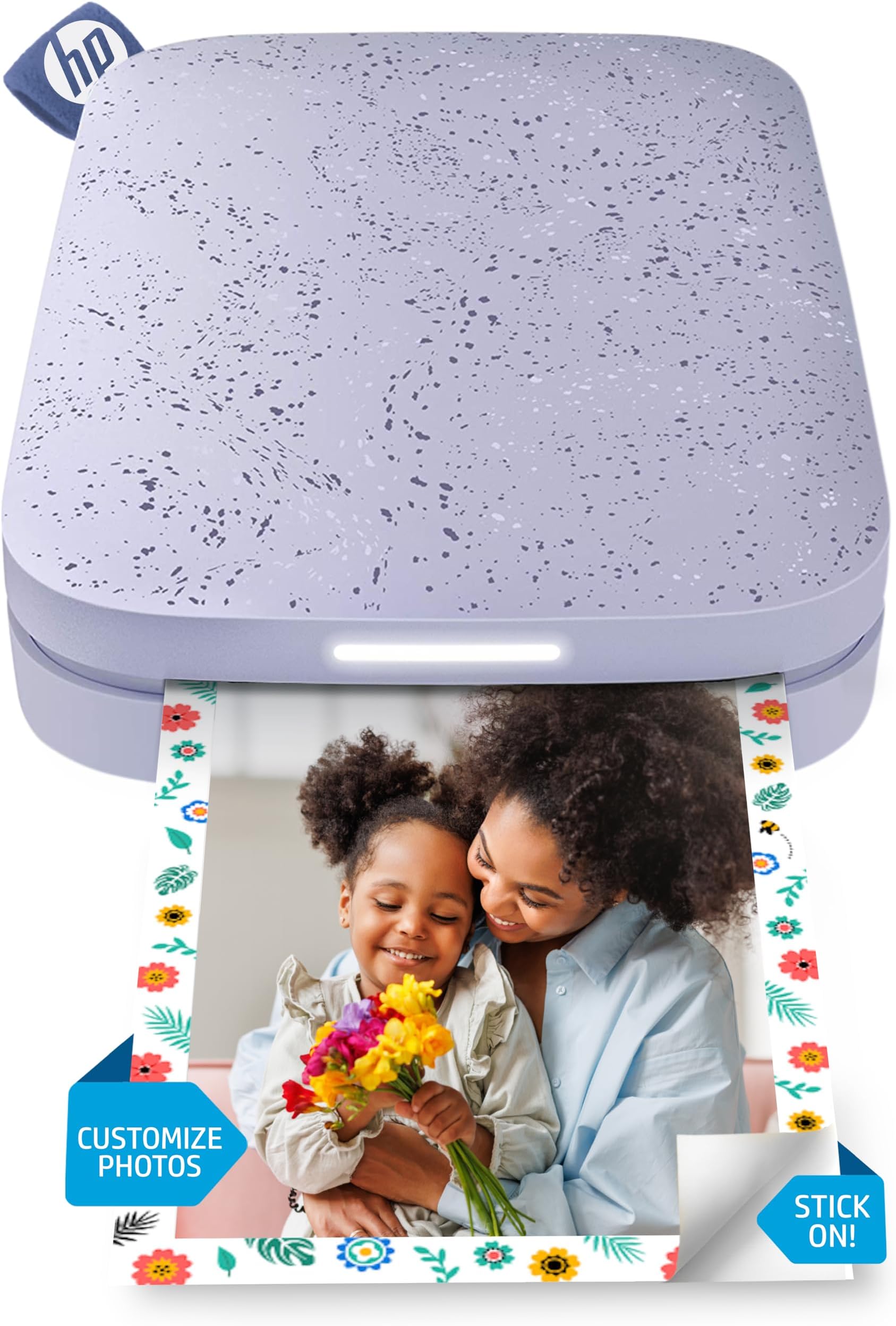 Sprocket 2x3 Instant Smartphone Photo Printer - Portable Color Wireless Mobile Printer - Zink Sticky-Back Photos - Print from Compatible iOS & Android Devices with Bluetooth w/Fun App - Purple