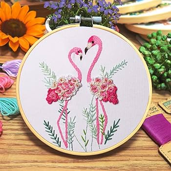 flamingo♡ Flamingos Cozy Corner by Kintsugi99 Framed Canvas Wall Art