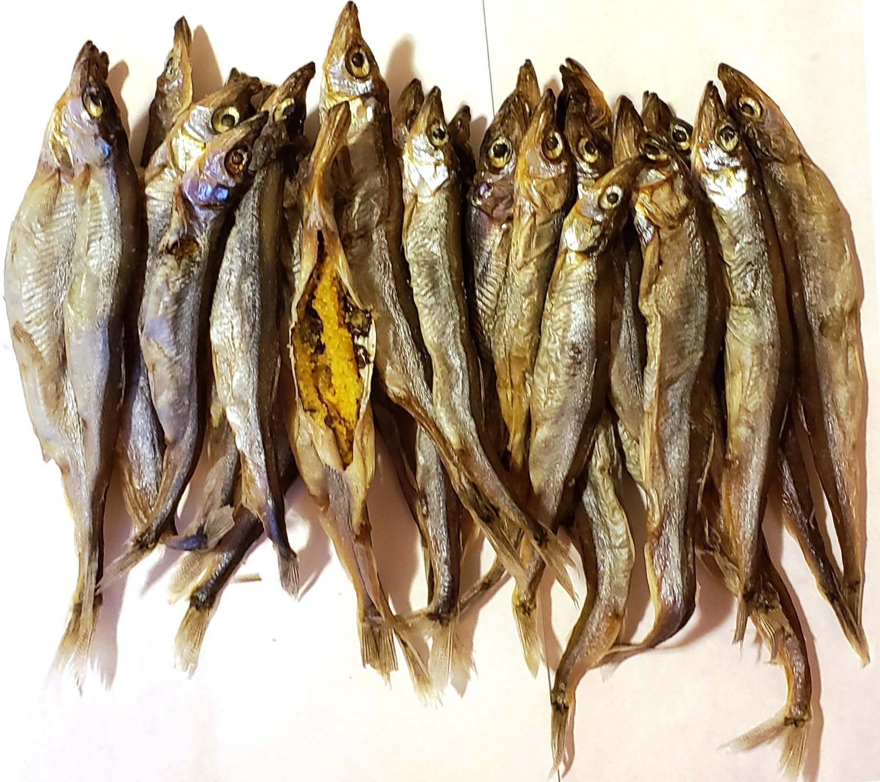 Forest Corner Wild Caught Dried Female Capelin with Roe (Masago) Dried fish 多春鱼 2 lbs