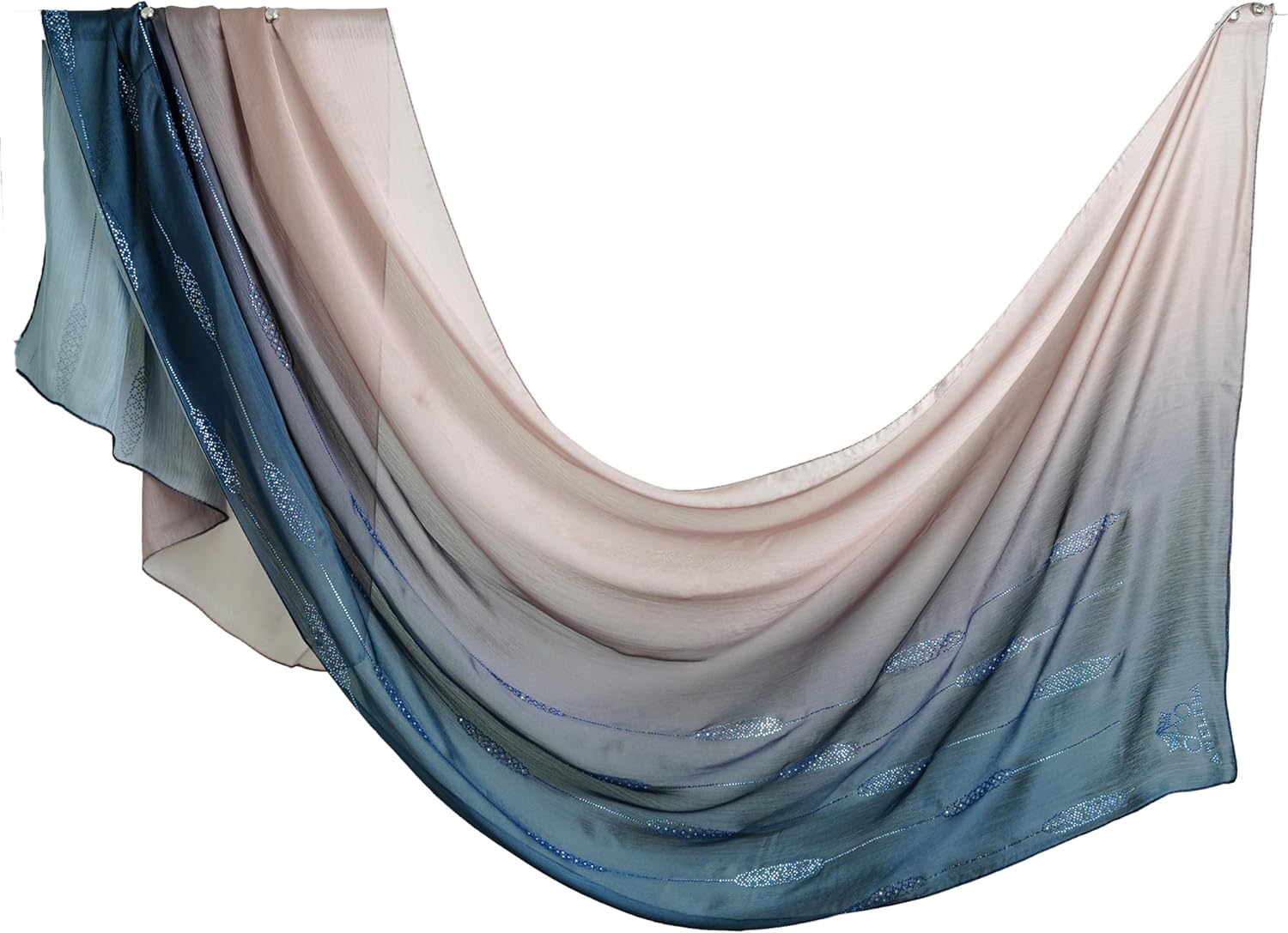 Ombre Crystal Veil Hijab