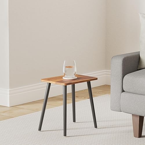 Miniatura 72 de FORAOFUR Mesa auxiliar, pequeña mesa auxiliar decorativa para sala de estar, dormitorio, balcón, oficina, mesita de noche moderna, decoración del