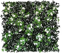 Vista 17 de Pantalla de Privacidad de Valla Expandible para Balcón Patio Exterior, Panel Decorativo de Cercado de Hiedra Artificial, Setos Artificiales