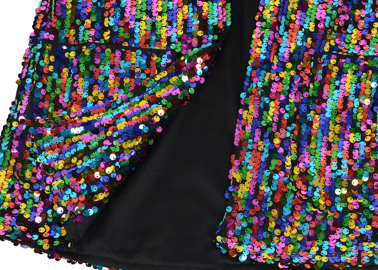 Anna-Kaci Women's Sparkle Sequin Jacket Long Sleeve Open Front Work Blazer Cardigan with Pockets - Image 6