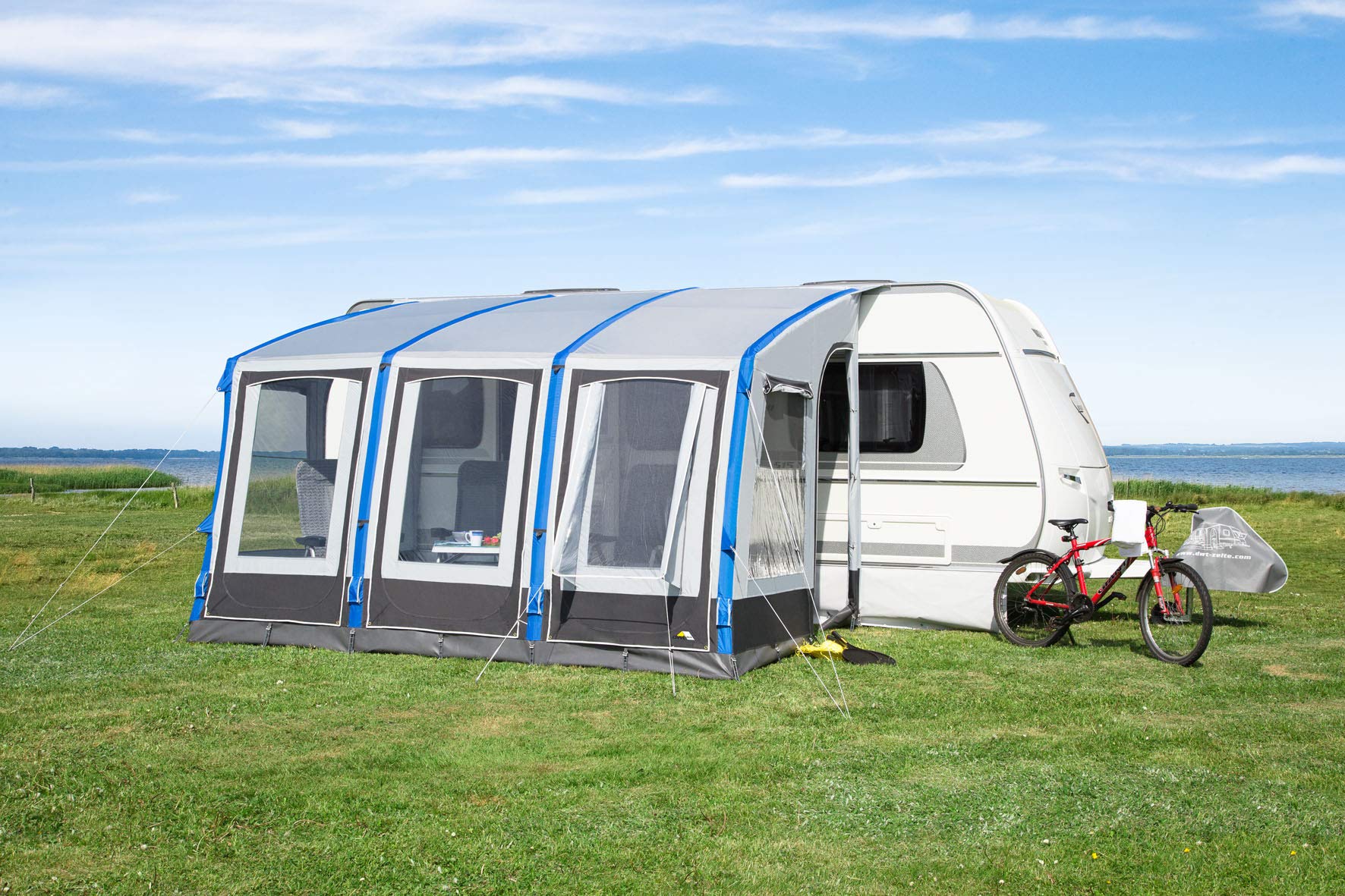 dwt Vorzelt Space Air HQ/High versch.Größen Wohnwagen Buszelt Markise Camping Air-In leichtzelt Reisezelt Zelt groß aufblasbar, Größenauswahl:Gr. 260L