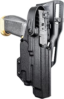 Duty Drop & Offset Level II Holster fits Canik Rival w/ Streamlight TLR-7, TLR-8 (Black, Right-Hand Draw)