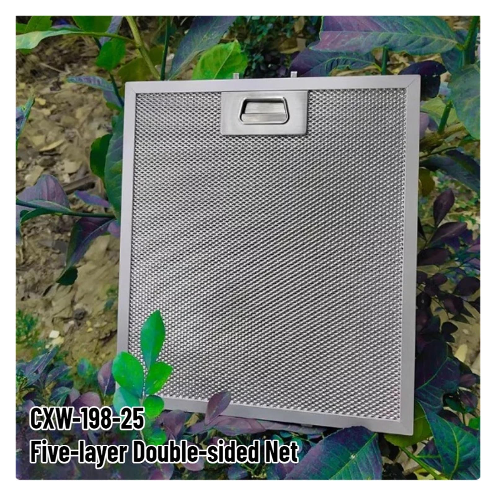 Filtros De Campana Extractora for CXW-198-25 Placa De Aluminio Con Separación De Aceite De Malla Cuadrada De Doble Cara Filtro De Grasa De 5 Capas Filtro De Grasa for Campana Extractora