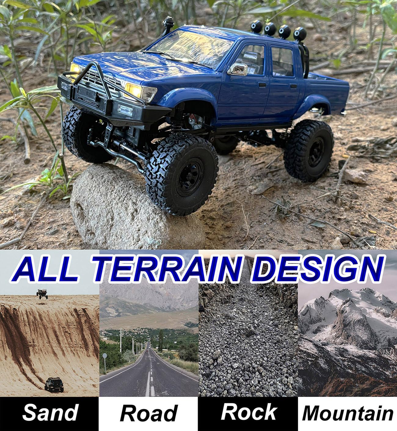 Amazon.co.jp: WPL C64-1 RCトラック 4x4 RCロッククローラー 1/16