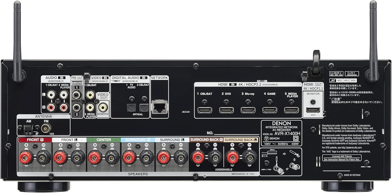 Denon AVレシーバー 7.2ch Dolby Guadeloupe | Ubuy