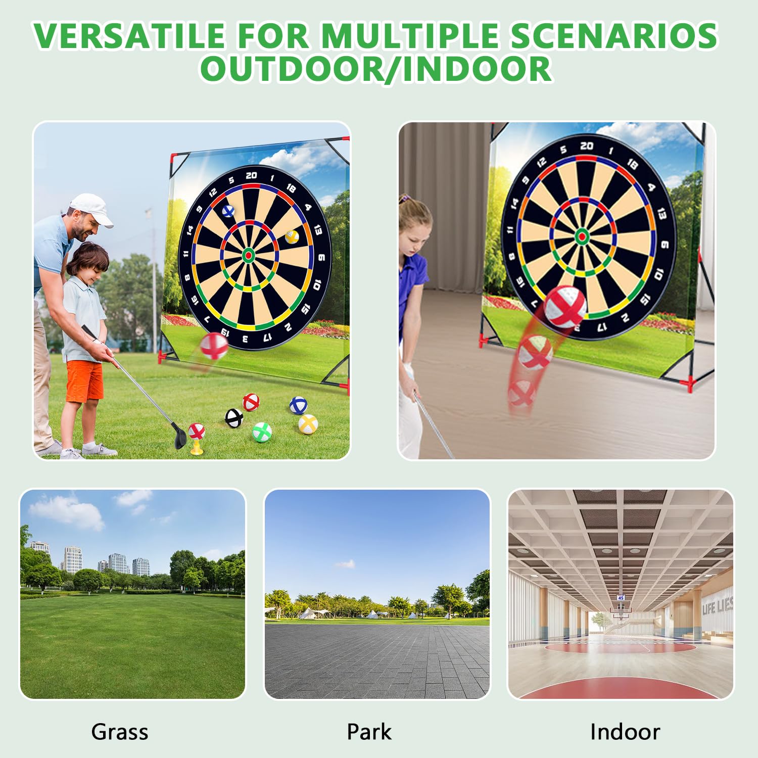 Juego de minigolf, juguetes de golf para niños y adultos, mini maletín de golf, juego de chipping, juego de entrenamiento de golf con 2 palos de golf y 24 pelotas, juego de golf para casa, interior y