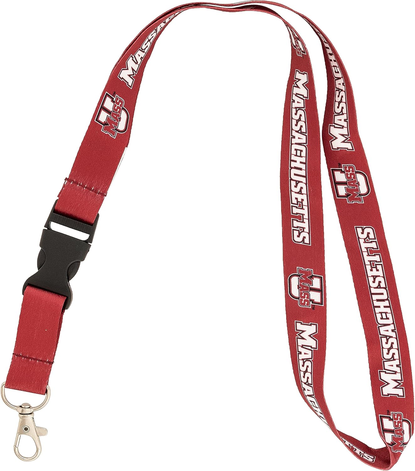 Desert Cactus University of Massachusetts Lanyard UMass Keychain Car Keys College ID Badge Holder Detachable Breakaway Snap Buckle (Lanyard 1)