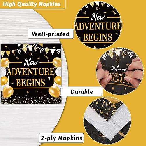 Miniatura 10 de Decoraciones de fiesta de graduación de enfermera, médico, suministros de fiesta de graduación de enfermería, juego de vajilla para 24 invitados,