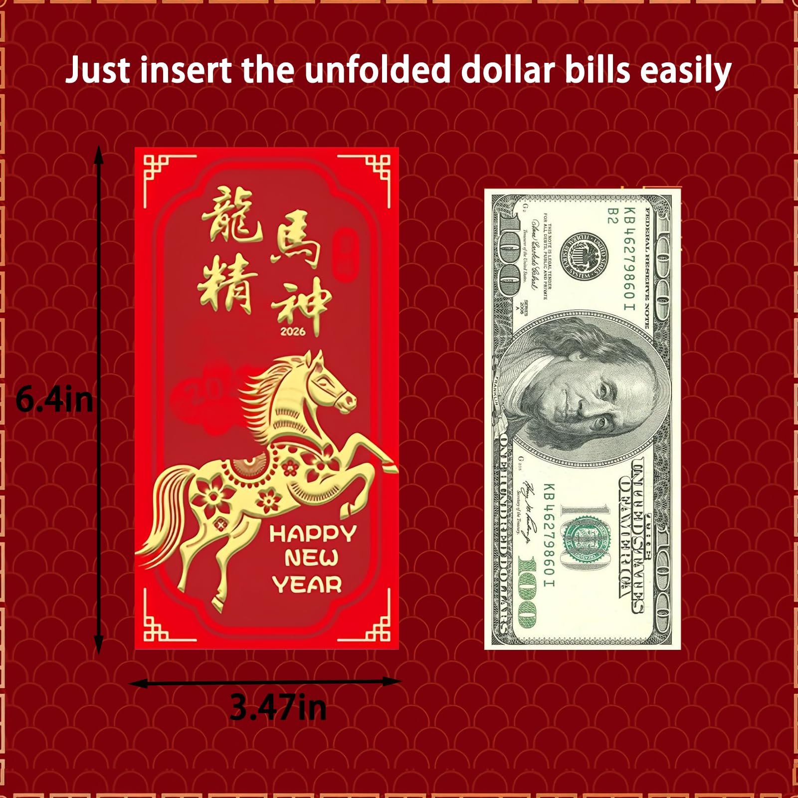 Amazon.com : 36PCS 2026 Chinese New Year Red Envelopes Hong bao