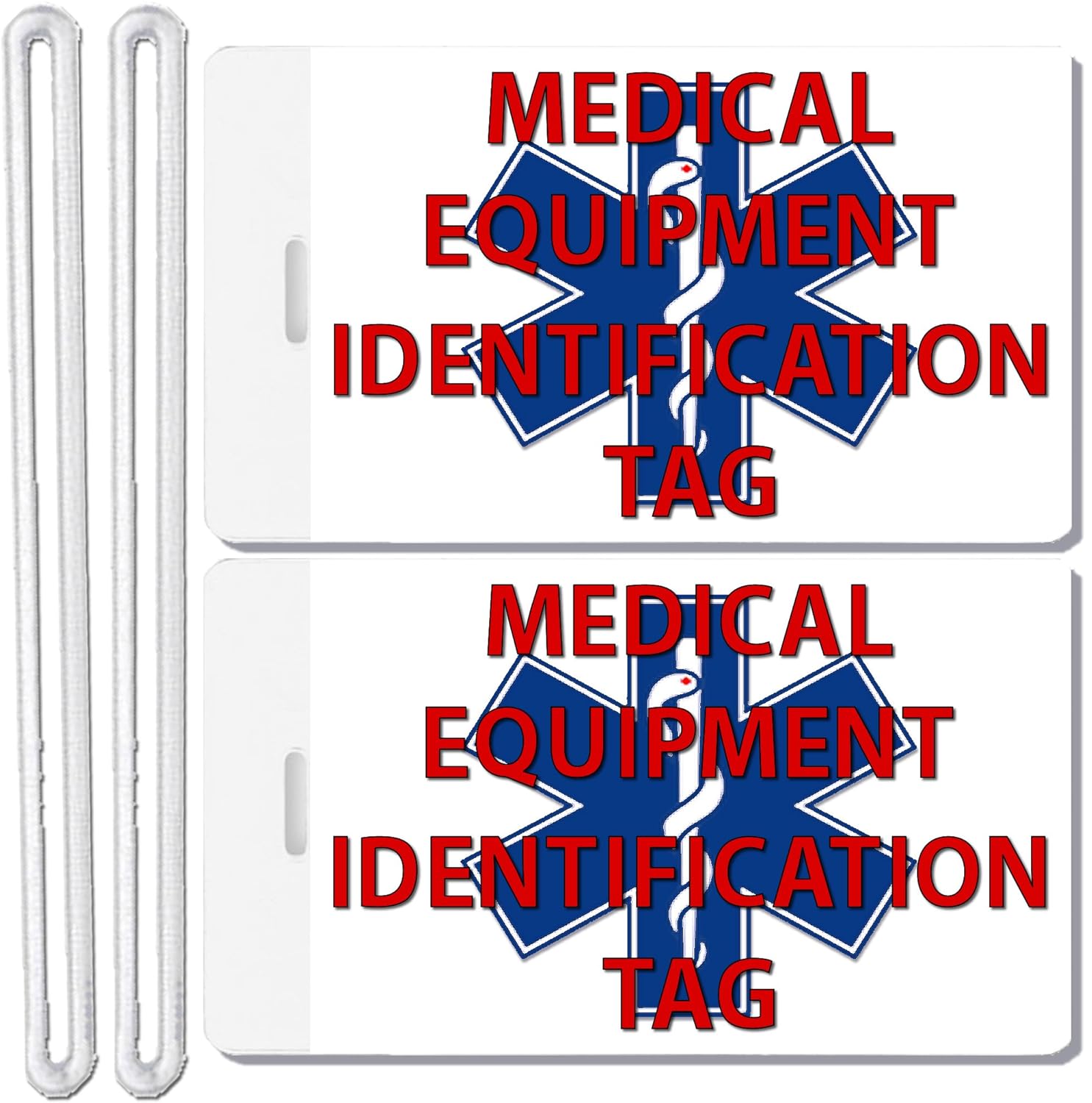 2X Medical Equipment Identification Luggage Tags TSA Carry