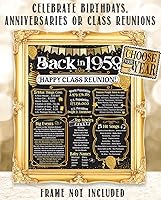 Vista 8 de Lone Star Art 66ª Reunión de Graduados (Sesenta y seis) Decoración en Oro - Recordando El Año - Clase de 1959 - Póster Sin Marco de 11x14 - Globos