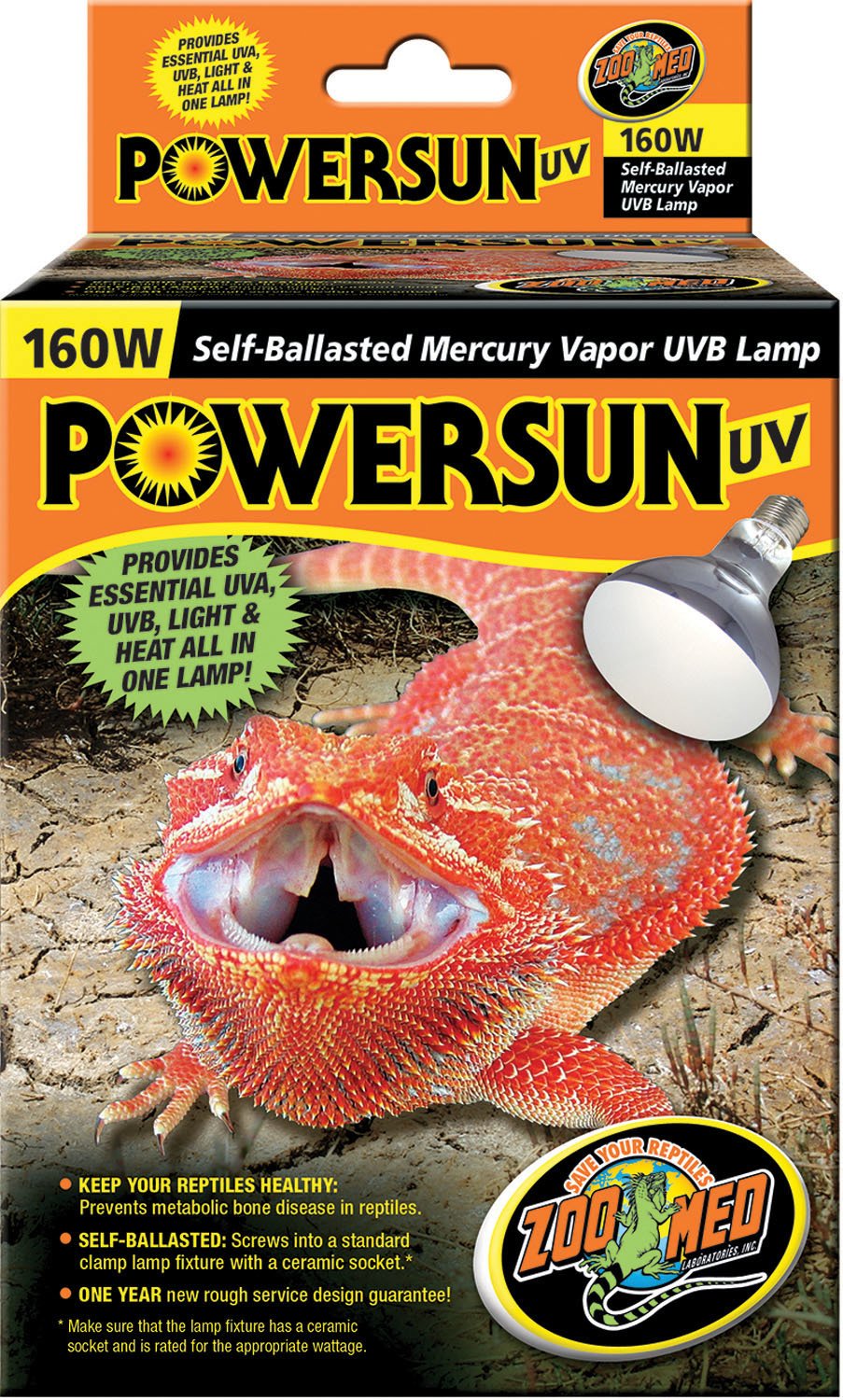 Amazon.co.jp: ズーメッド パワーサン UV 爬虫類用 160W : ペット用品