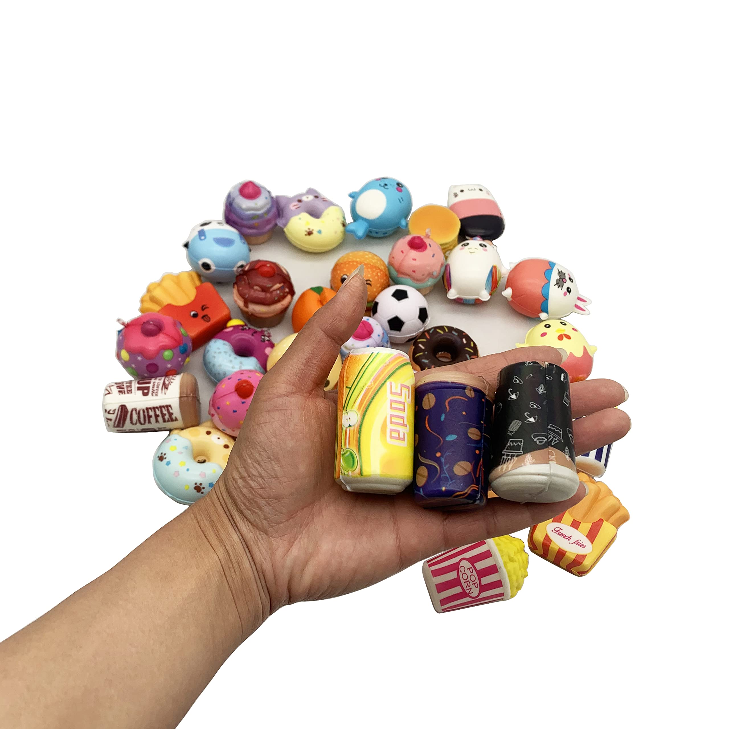 30 Random Squishy Antistress Kawaii Scuisci Piccoli Spremere Giocattolo Squisci Stress Relief Anti Originali Animales 30 Assortiti Slow Rising Gadgets ball