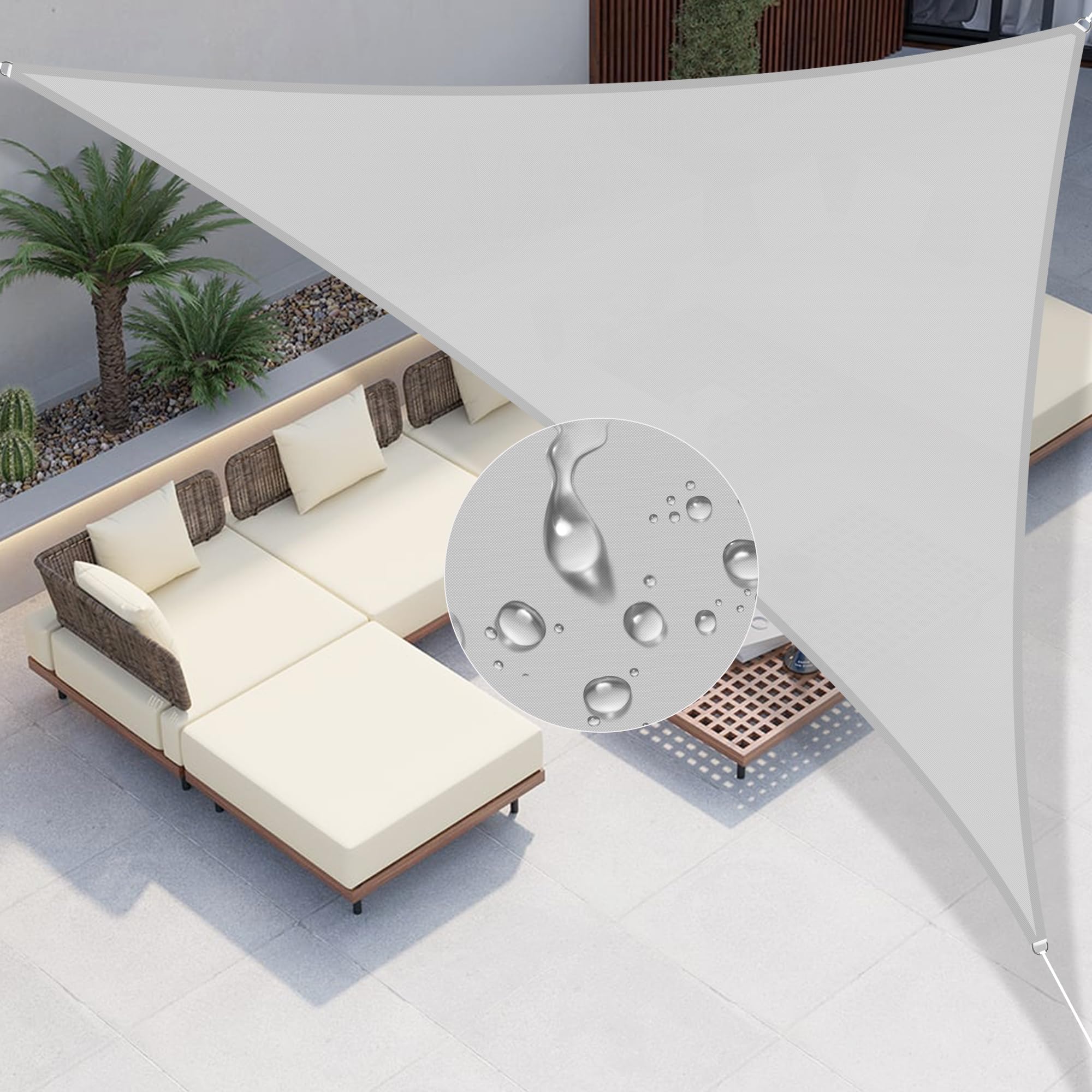 Amazon.co.jp: Windscreen4less 7'x7'x9.9' 防水 サンシェード セイル