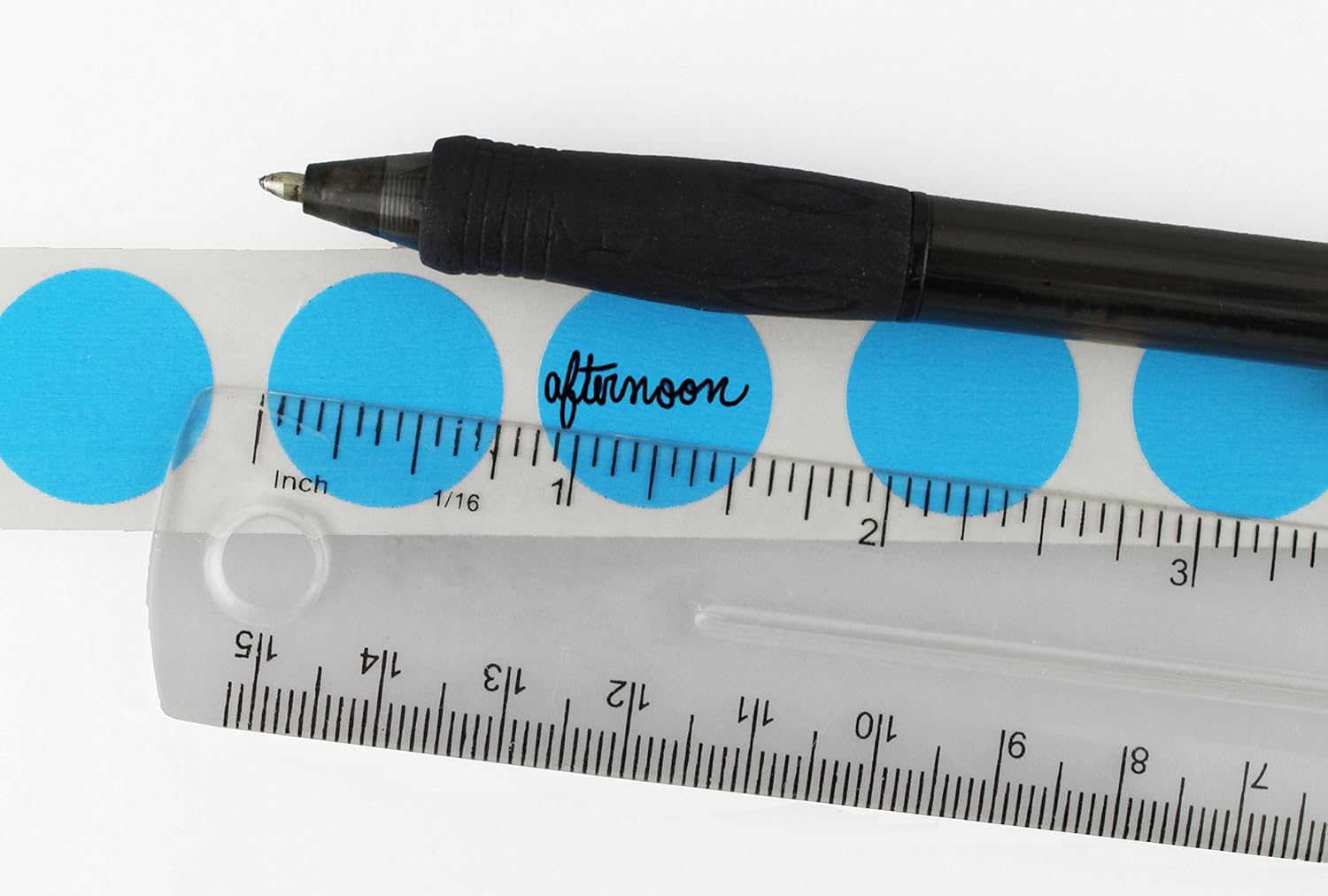 119-0003 Adhesive Dot Label, 3/4" Diameter, For Inventory and Marking, Blue (Roll of 1000)