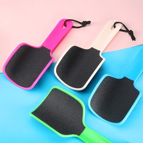 Miniatura 5 de Mudder 4 piezas de lima curvada en forma de U, removedor de callos de pie de doble cara, colosal para grano, exfolia elimina la piel muerta, 4