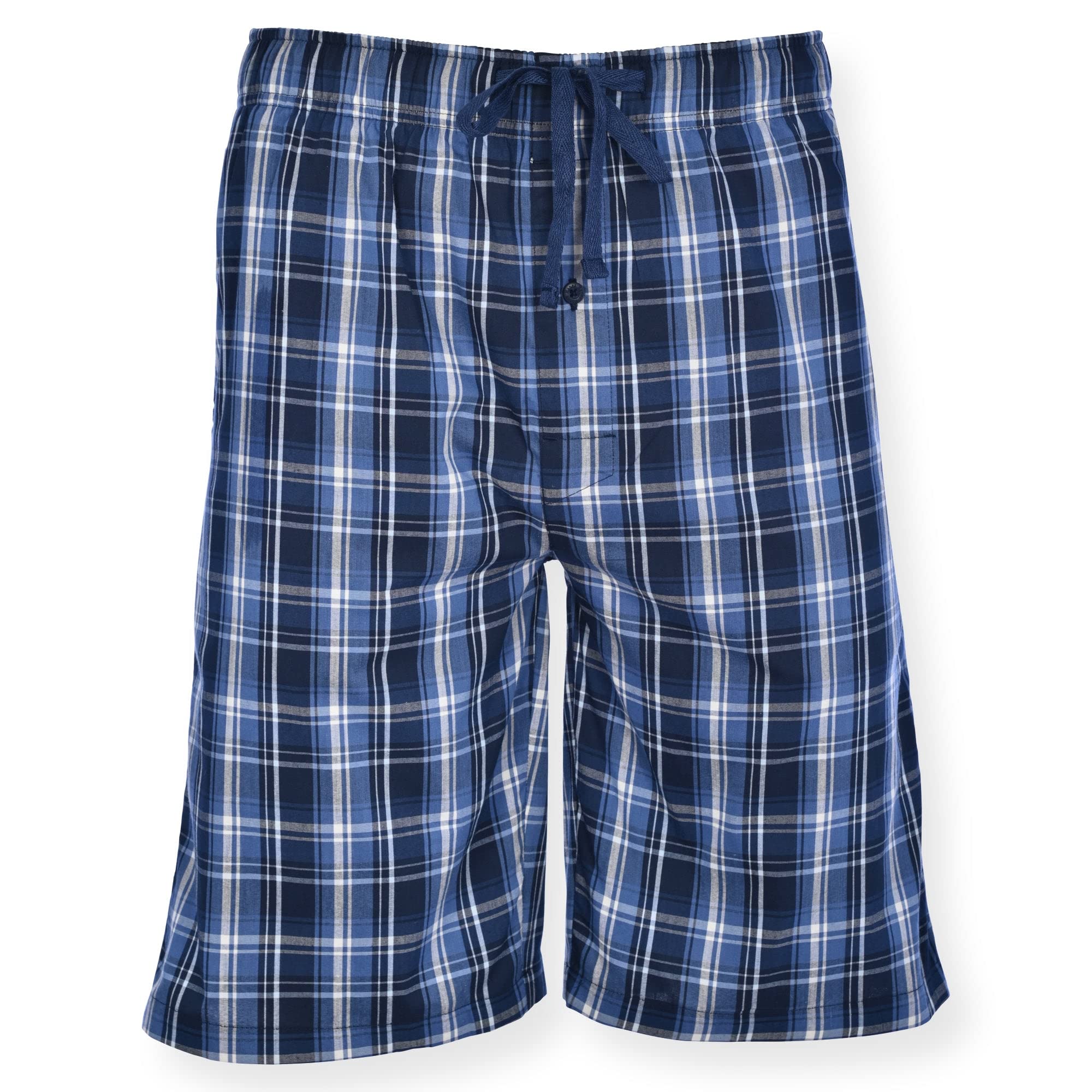 Hanes Herren Schlafanzug-Shorts, gewebt, leicht, atmungsaktiv, für den Sommer, Hose Cortos para Hombre 2er-Pack, Rot / Marineblau, X-Large
