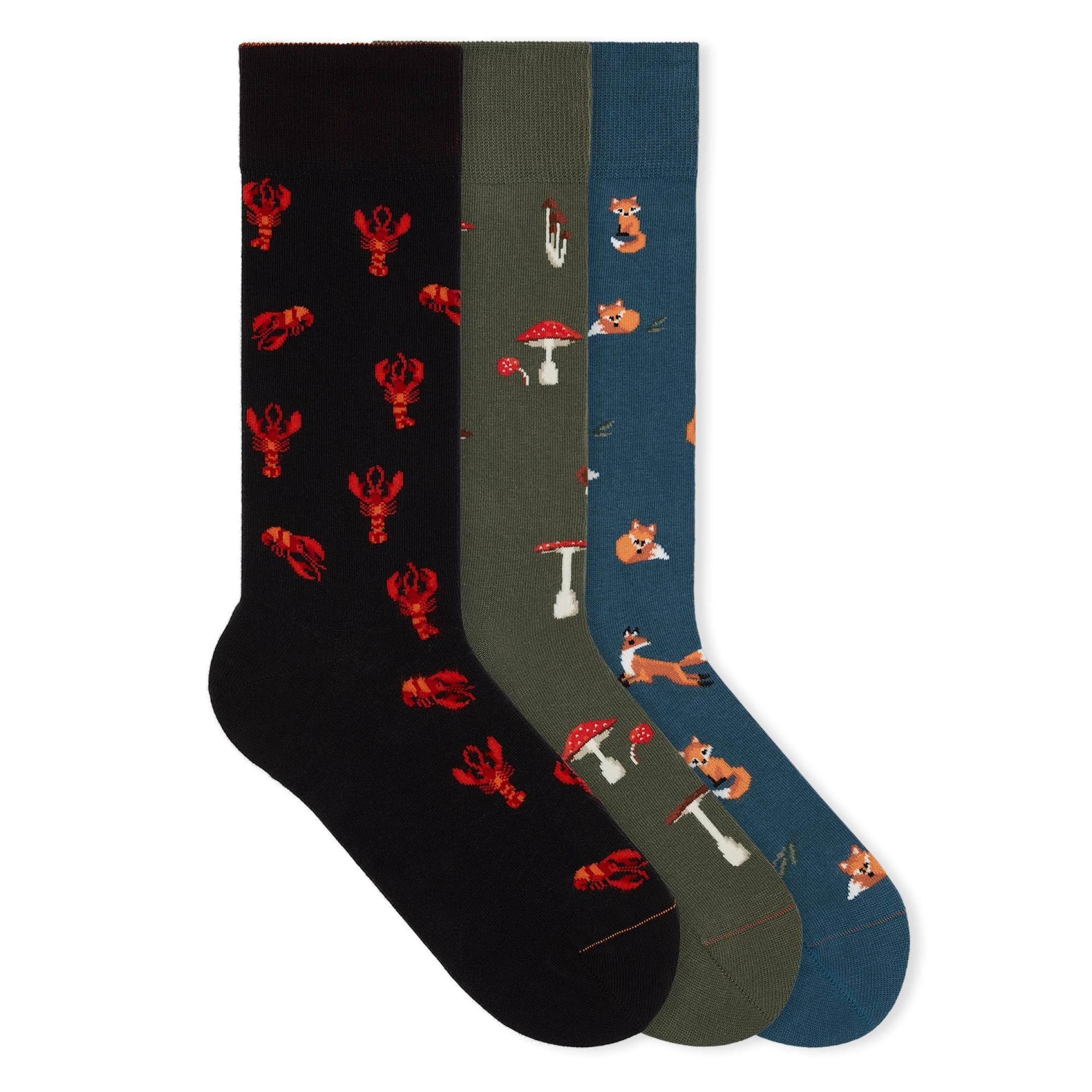 von Jungfeld - Motiv Socken mit verschiedenen Icons - Bunte Socken mit Muster für Damen & Herren in Gr. 35-46