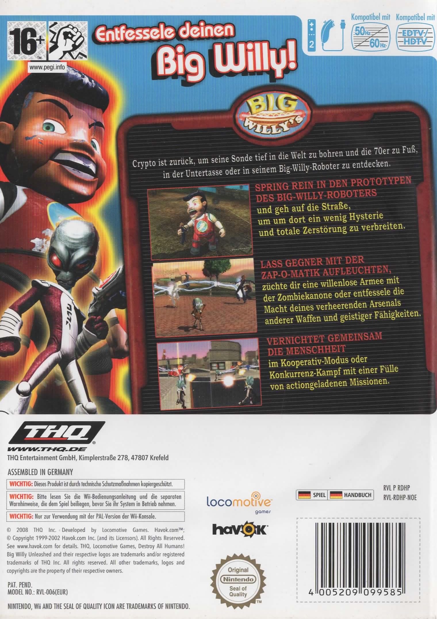 Destroy All Humans! Big Willy entfesselt