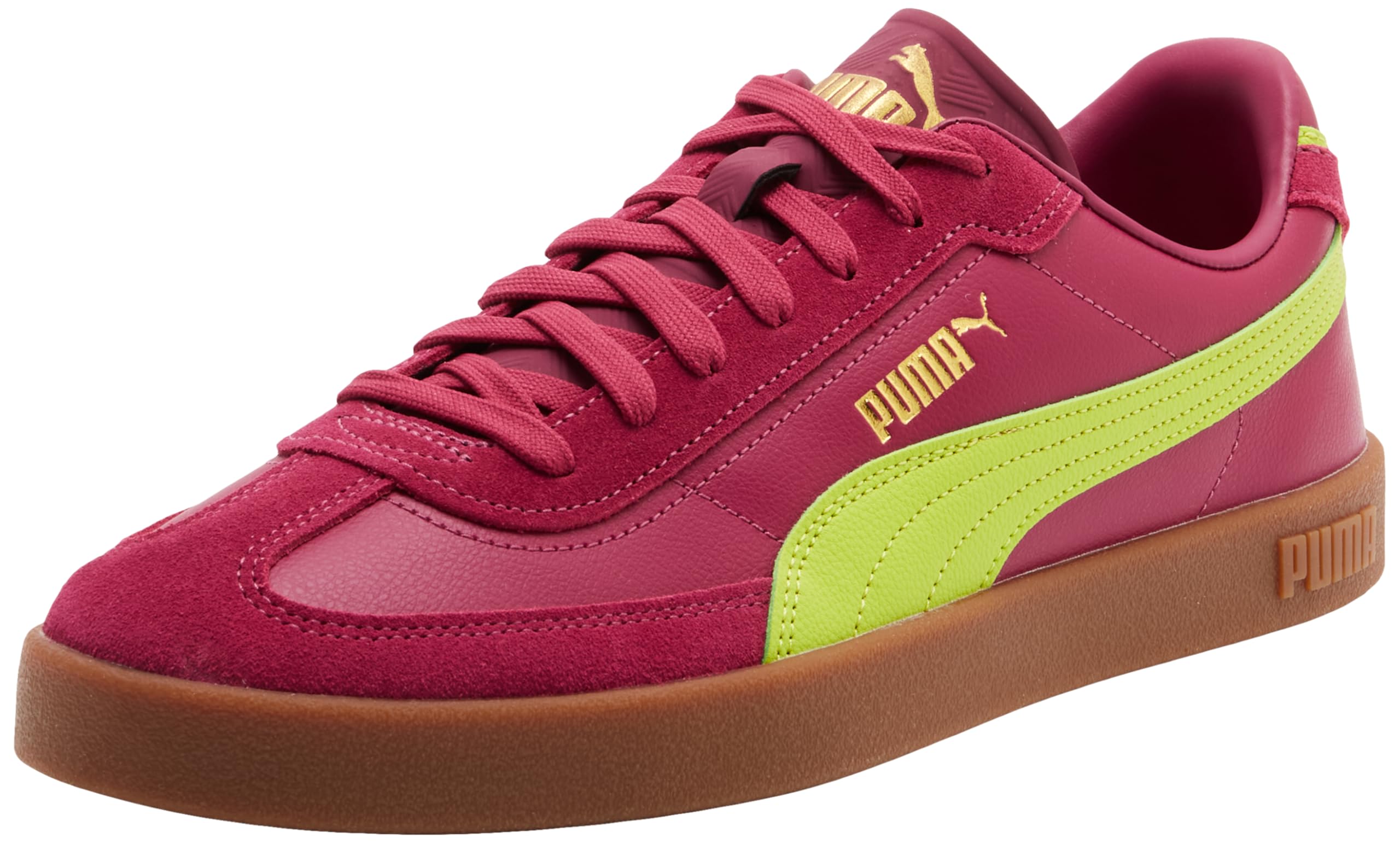 PUMA Unisex Club II Era Trainers, Berry-Lime Smash, 4.5 UK