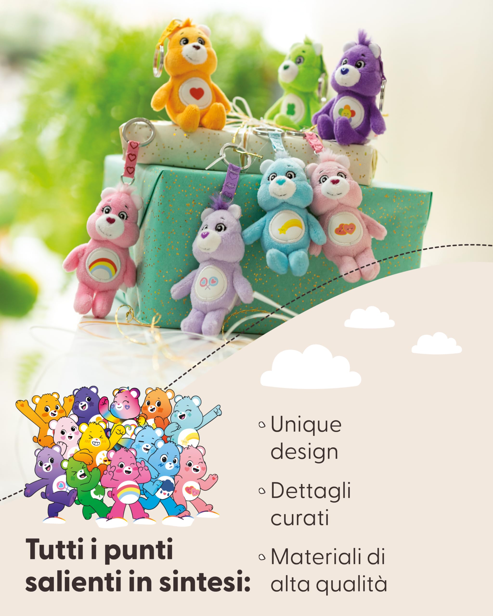NICI Portachiavi Orso In Peluche Con Luce LED - 9 Cm, Peluche Luminoso, Regalo Simpatico Per Bambini E Ragazzi, Aiuto Per Trovare La Serratura - 3