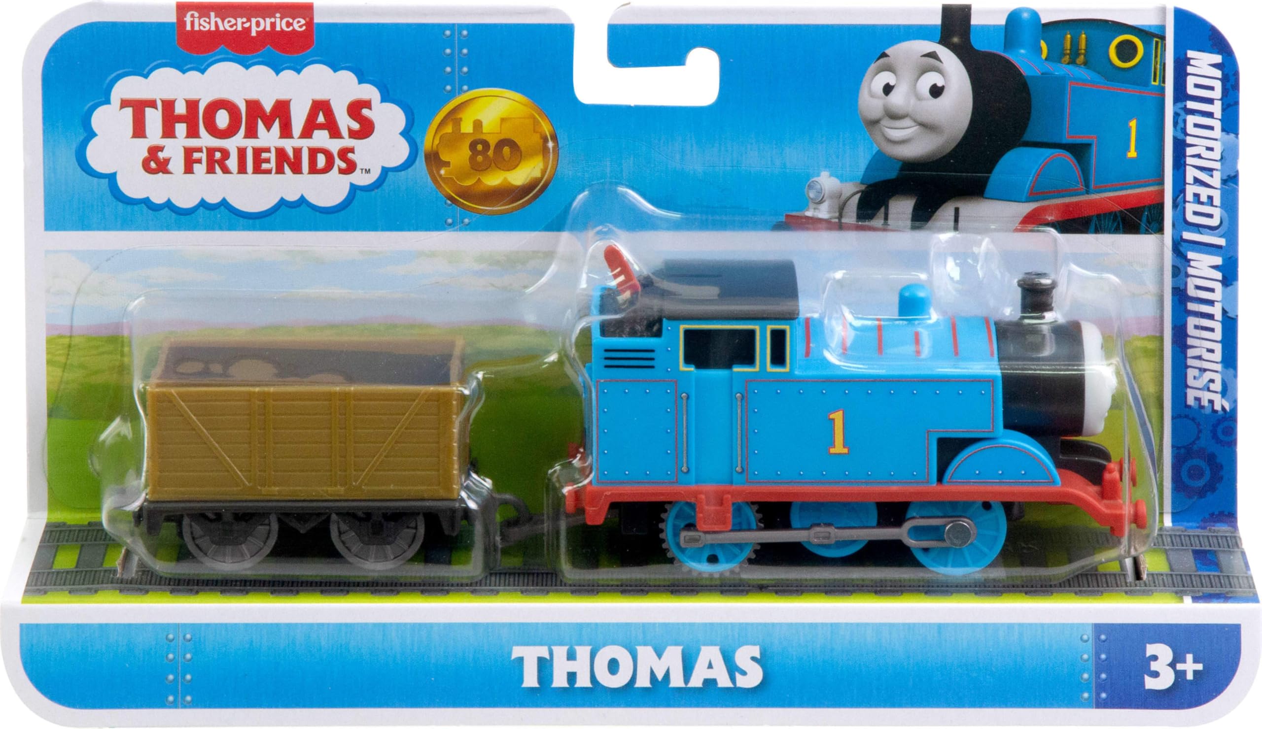 Thomas Thomas Engine Motorised Metal Freight Locomotive & Cargo Wagon Classic Series Character for Kids 3+ Years JGF93 - Image 2