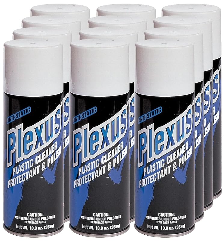 Plexus 20214-12PK-12PK limpador e polidor de plásticos em spray, aroma cítrico, 156 fl oz (4,62 L), pacote com 12