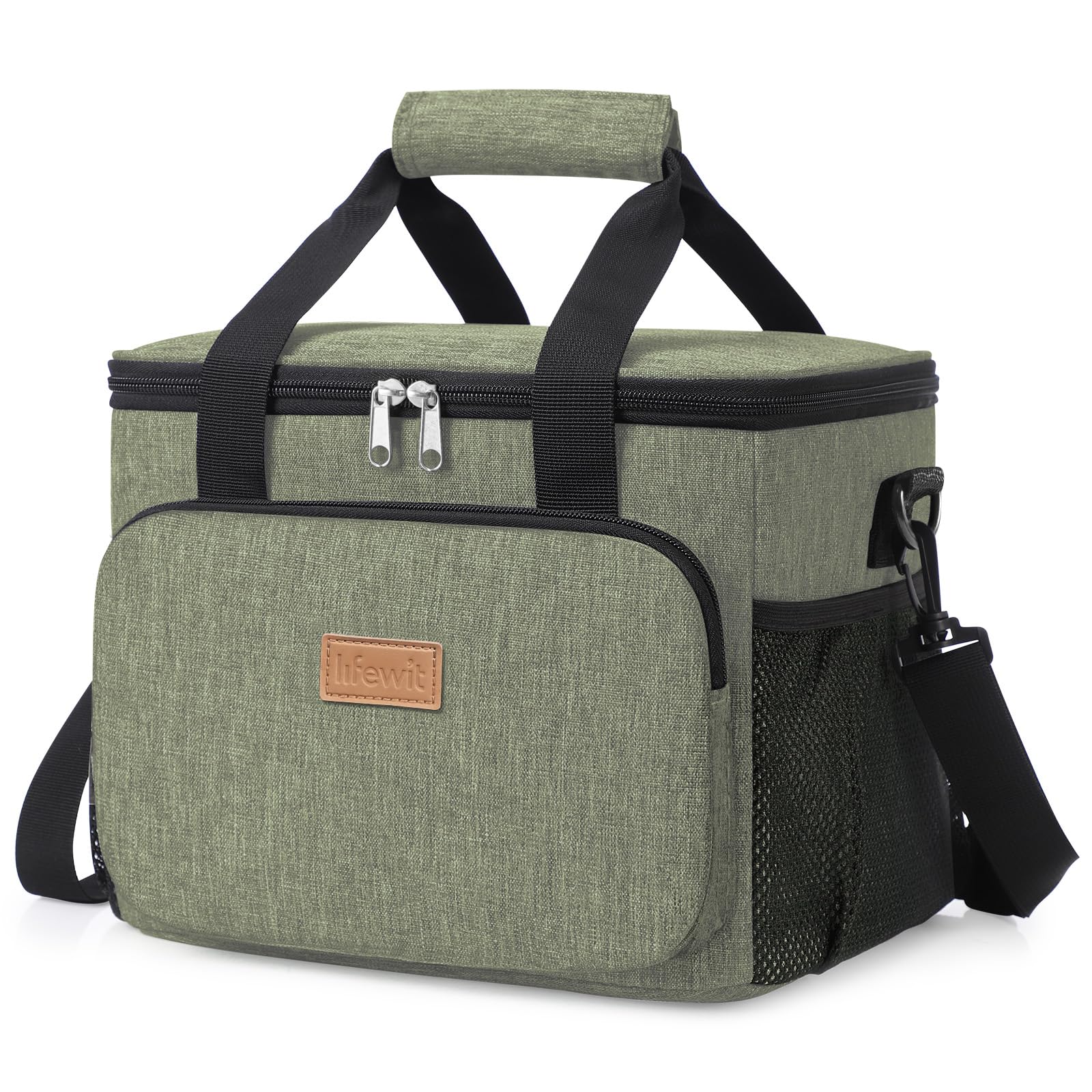 Lifewit Kühltasche klein unterwegs, Isolierte Cooler Bag Lunchtasche faltbar für Herren und Damen, wasserdichte Thermotasche Umhänge für Essen, Bier, Arbeit, Strand, Reise